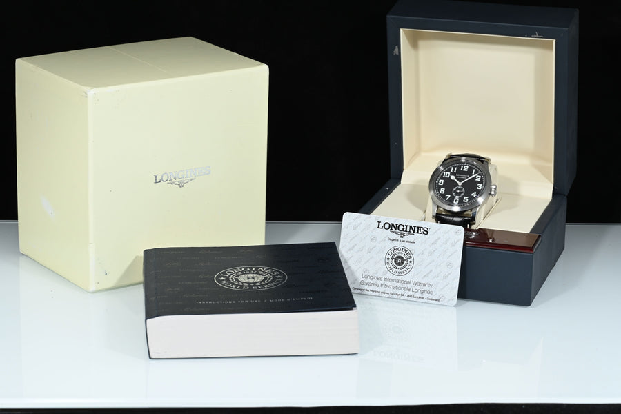 LONGINES | Heritage Military 1918, Steel, 44 mm. Longines Box and Papers, 2020 Ref. L2.811.4