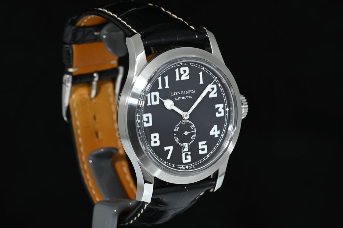 LONGINES | Heritage Military 1918, Steel, 44 mm. Longines Box and Papers, 2020 Ref. L2.811.4