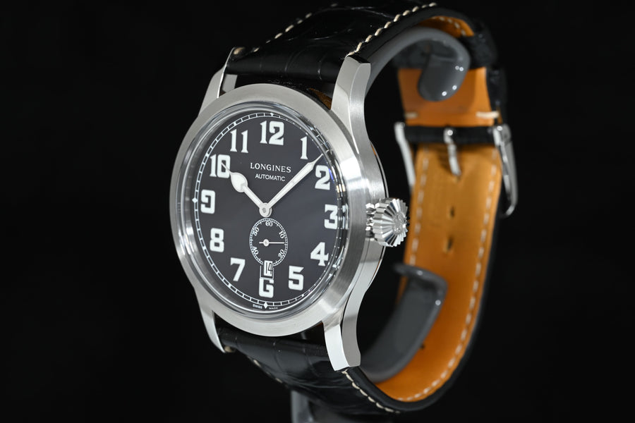 LONGINES | Heritage Military 1918, Steel, 44 mm. Longines Box and Papers, 2020 Ref. L2.811.4