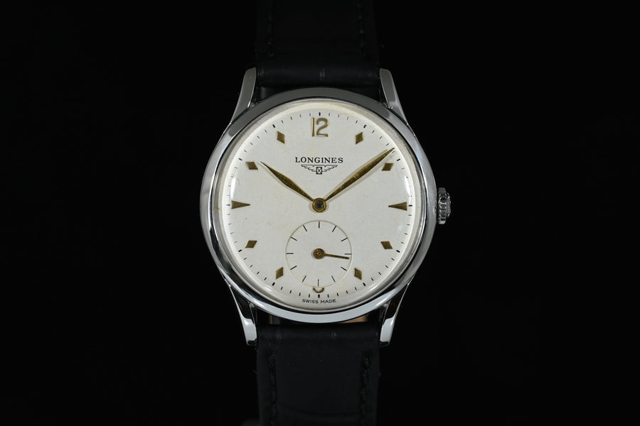 Longines | 60's watch, Steel, manual winding, 35 mm.