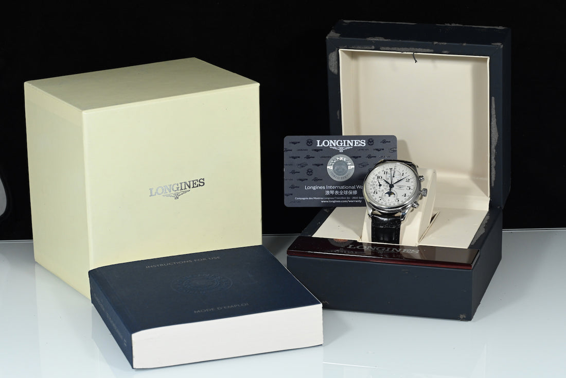 Longines | Master Collection Chronograph Moonphase 40 mm Ref. L2.773.4. Scatola e Garanzia Longines, 2019