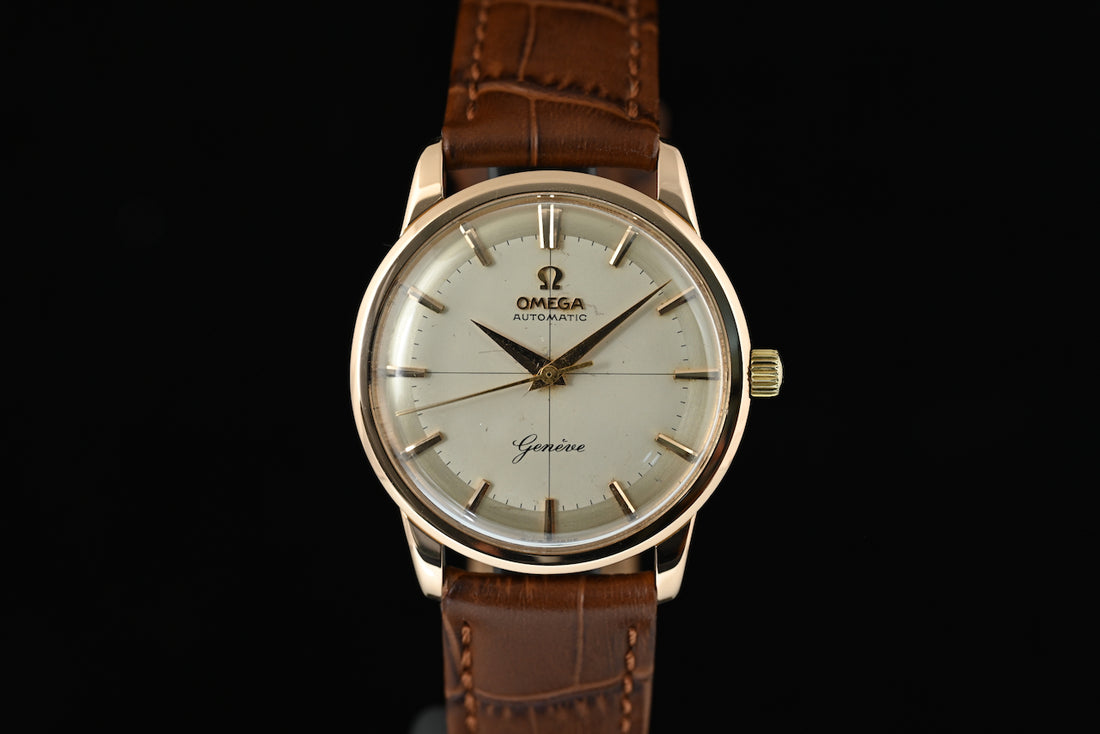 OMEGA | Anni ’60, Oro rosa 18 kt., carica automatica, 34 mm. Automatic winding rose gold vintage watch