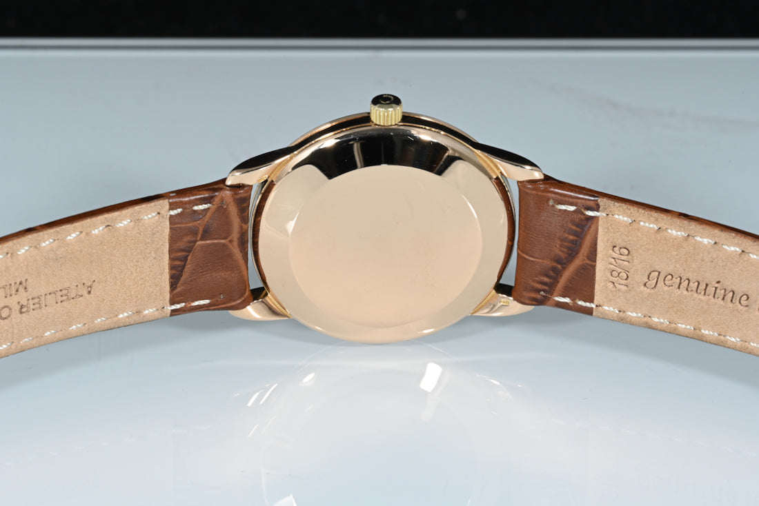 OMEGA | Anni ’60, Oro rosa 18 kt., carica automatica, 34 mm. Automatic winding rose gold vintage watch