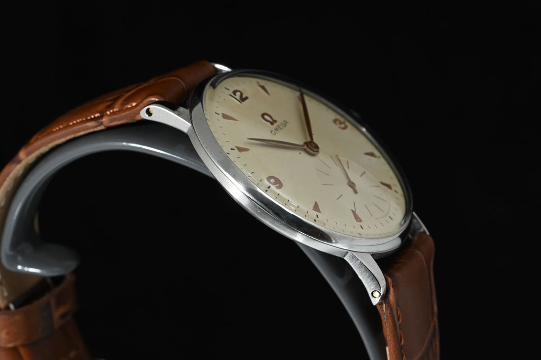 Omega | Big size Orologio vintage Anni 50, acciaio, carica manuale, Ref. 2319