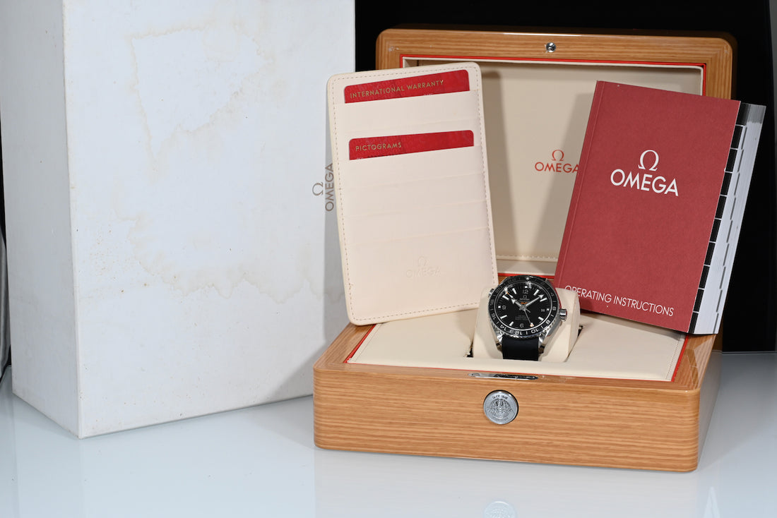 OMEGA | Seamaster GMT PLANET OCEAN 600 M 43,5 mm. Black Acciaio Scatola e Garanzia, 2016