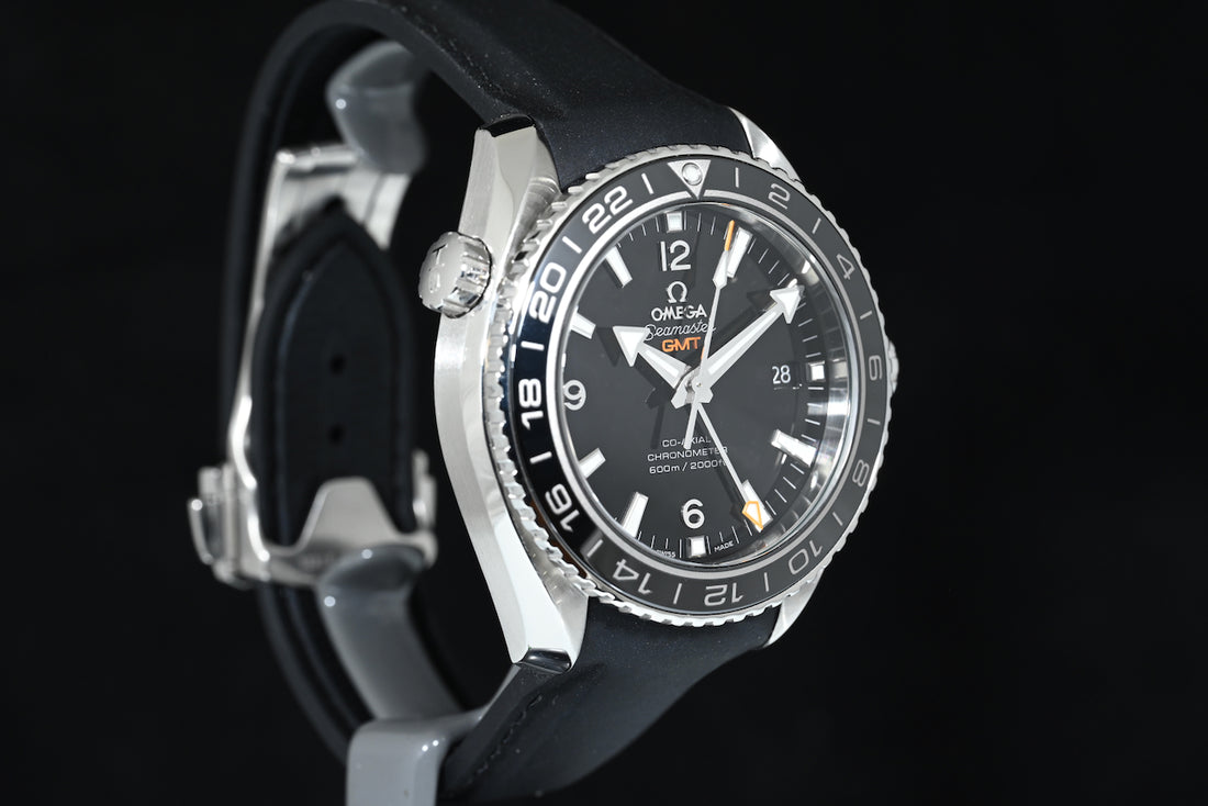 OMEGA | Seamaster GMT PLANET OCEAN 600 M 43,5 mm. Black Acciaio Scatola e Garanzia, 2016