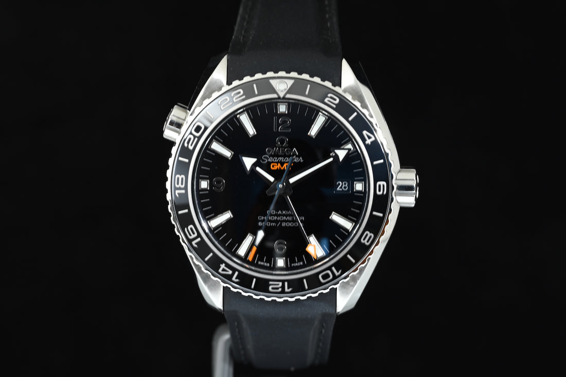 OMEGA | Seamaster GMT PLANET OCEAN 600 M 43,5 mm. Black Acciaio Scatola e Garanzia, 2016
