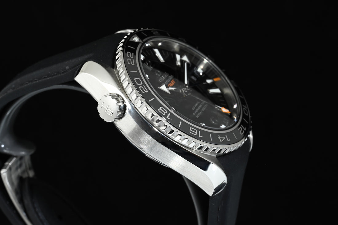 OMEGA | Seamaster GMT PLANET OCEAN 600 M 43,5 mm. Black Acciaio Scatola e Garanzia, 2016
