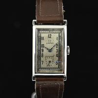 OMEGA | Orologio rettangolare carica manuale Vintage Anni ’30  Acciaio