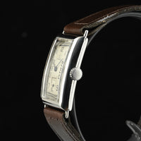 OMEGA | Orologio rettangolare carica manuale Vintage Anni ’30  Acciaio