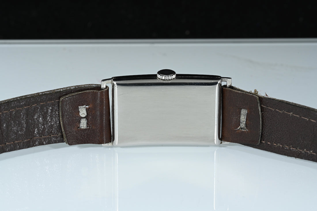 OMEGA | Orologio rettangolare carica manuale Vintage Anni ’30  Acciaio