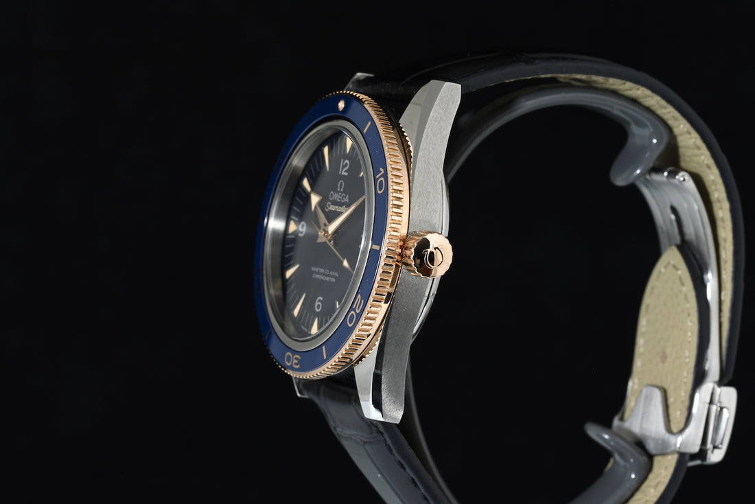 OMEGA | SEAMASTER 300 Master Co-Axial Chronometer, Titanium-Sedna Gold, 41 mm. Ref. Box and Papers, 2018
