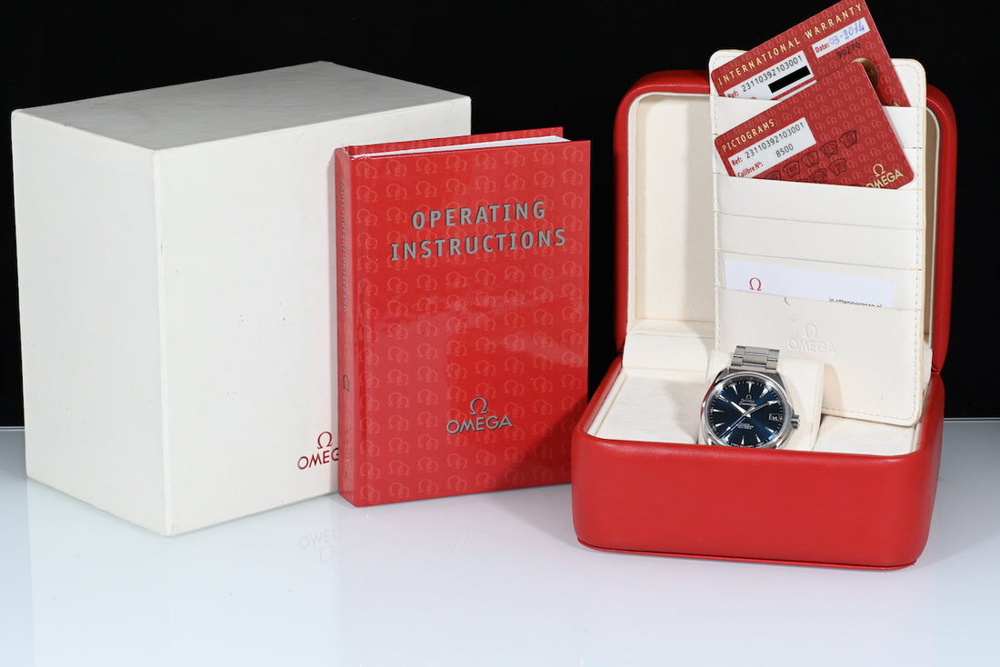 OMEGA | Seamaster Aqua Terra SKYFALL Blue Co-Axial Chronometer, 150 mt. Acciaio 38,5 mm Scatola e Garanzia, 2014