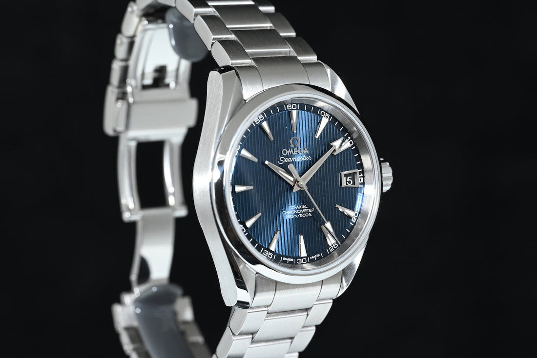 OMEGA | Seamaster Aqua Terra SKYFALL Blue Co-Axial Chronometer, 150 mt. Acciaio 38,5 mm Scatola e Garanzia, 2014