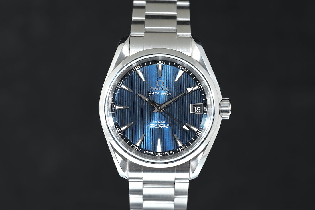 OMEGA | Seamaster Aqua Terra SKYFALL Blue Co-Axial Chronometer, 150 mt. Acciaio 38,5 mm Scatola e Garanzia, 2014