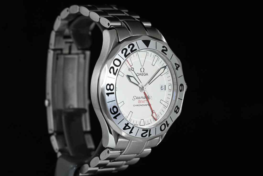 OMEGA | SEAMASTER 300m GMT Great White Steel, 41 mm. Ref. 2538.20.00