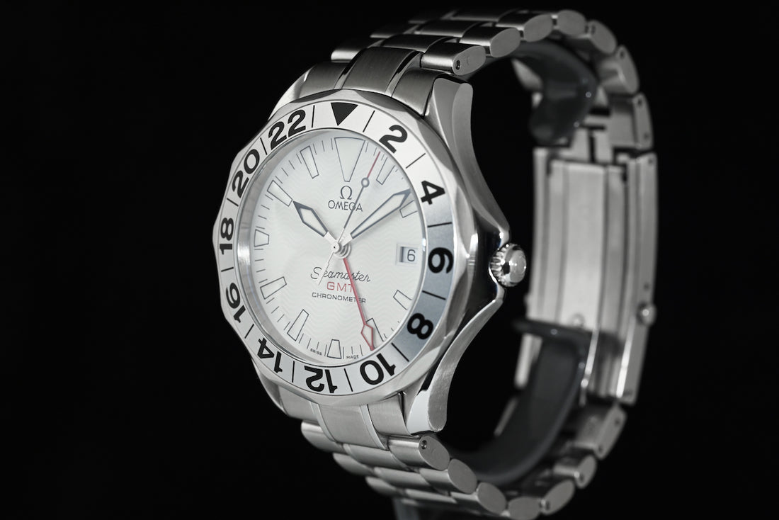 OMEGA | SEAMASTER 300m GMT Great White Steel, 41 mm. Ref. 2538.20.00