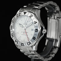 OMEGA | SEAMASTER 300m GMT Great White Steel, 41 mm. Ref. 2538.20.00