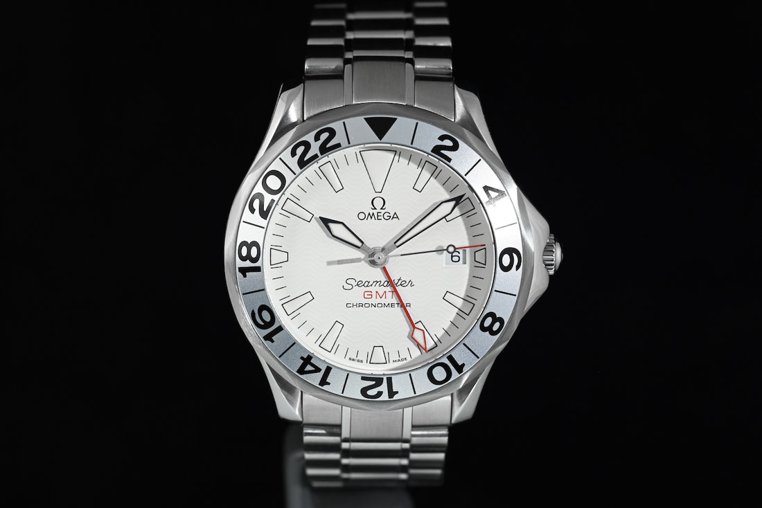 OMEGA | SEAMASTER 300m GMT Great White Steel, 41 mm. Ref. 2538.20.00