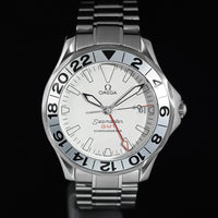 OMEGA | SEAMASTER 300m GMT Great White Steel, 41 mm. Ref. 2538.20.00