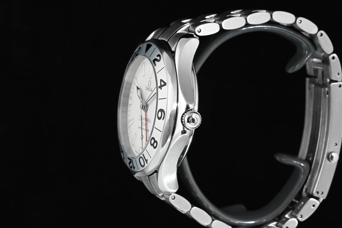 OMEGA | SEAMASTER 300m GMT Great White Steel, 41 mm. Ref. 2538.20.00