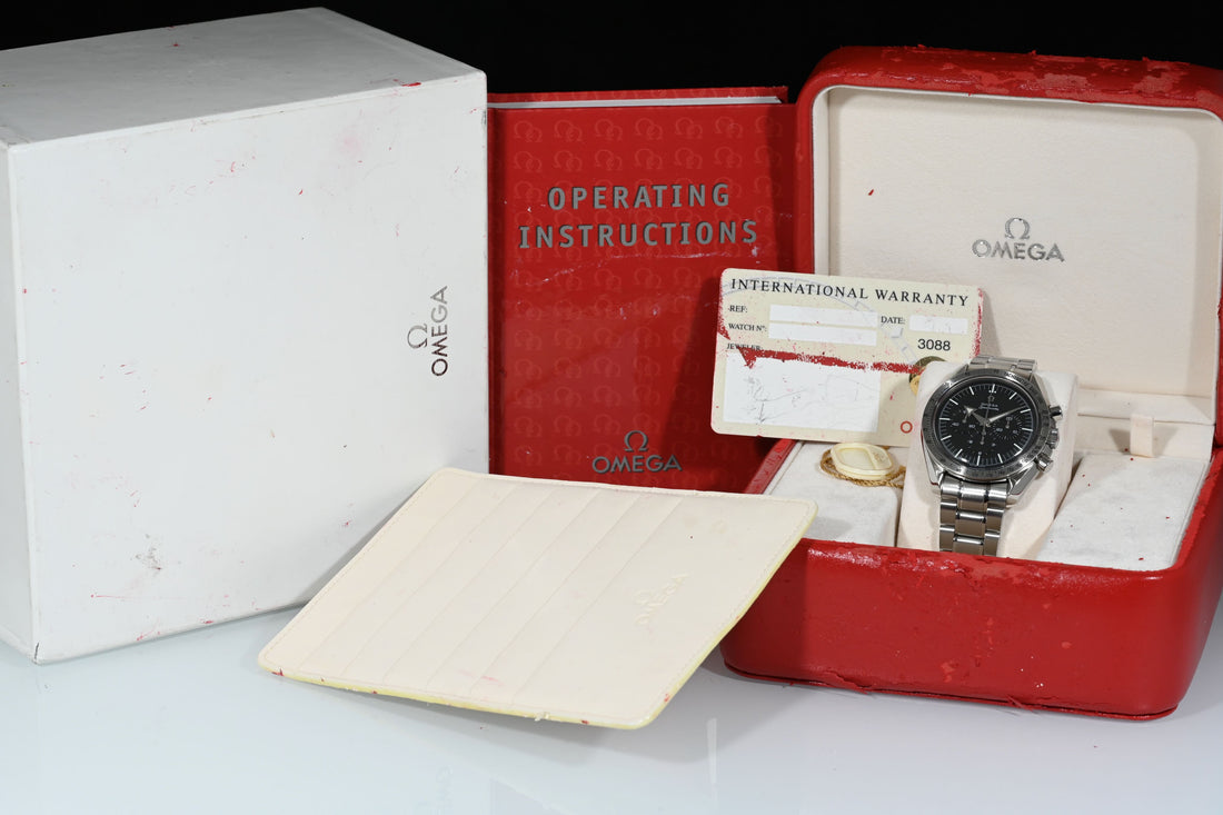 OMEGA | Speedmaster BROAD ARROW, Steel, 42 mm. Manual Ref.3594.50.00 Box and Papers
