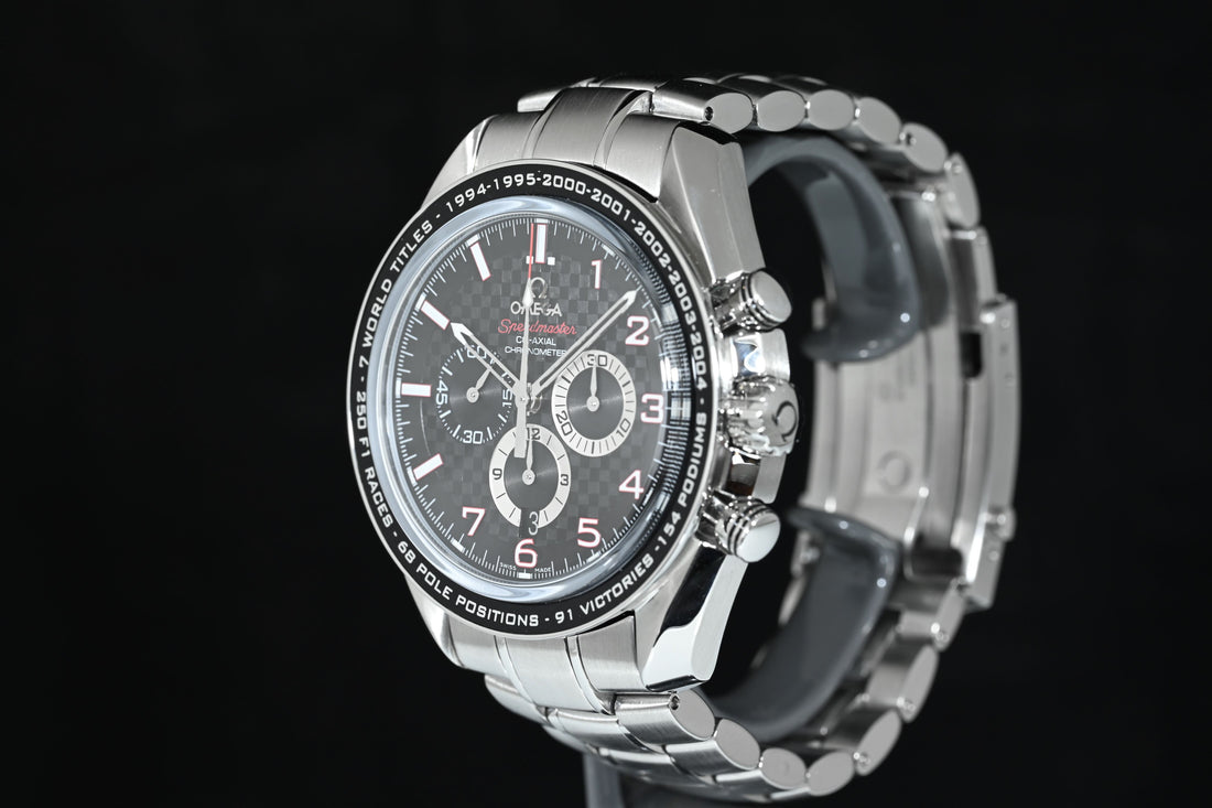 OMEGA | SPEEDMASTER BROAD ARROW Co-Axial Racing The Legend Collection Michael Schumacher Ref. 321.30.44.50.01.001
