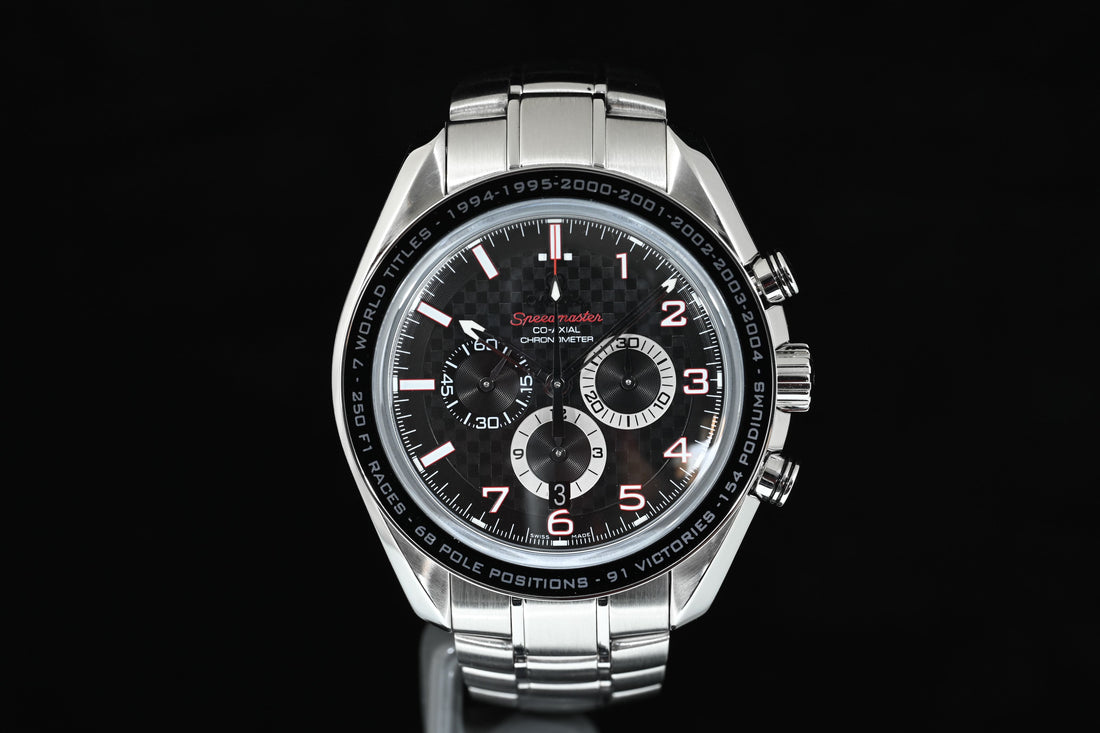 OMEGA | SPEEDMASTER BROAD ARROW Co-Axial Racing The Legend Collection Michael Schumacher Ref. 321.30.44.50.01.001