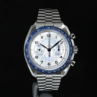OMEGA | Speedmaster Two Counters CHRONOSCOPE, 43 mm. Steel 329.30.43.51.02.001 Box and Papers, 2023
