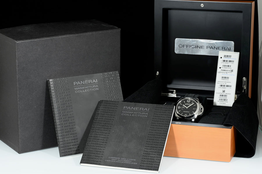 PANERAI | LUMINOR MARINA 1950 3 Days Ref. PAM00312 Acciaio, 44 mm. Scatola e Garanzia Panerai, 2009