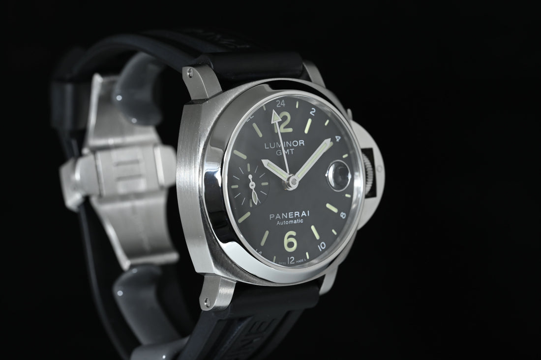 PANERAI | LUMINOR GMT Black Automatic 40 mm. PAM00244 OP6768 Scatola e Garanzia Panerai 2013