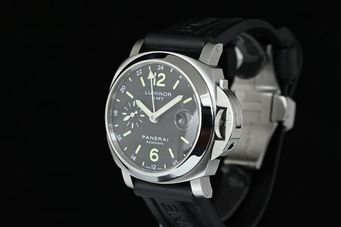 PANERAI | LUMINOR GMT Black Automatic 40 mm. PAM00244 OP6768 Scatola e Garanzia Panerai 2013