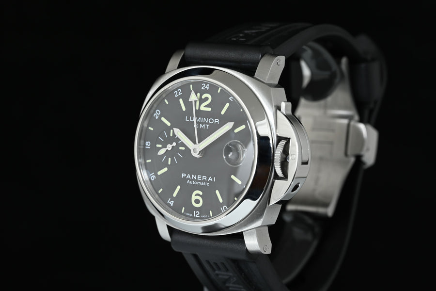 PANERAI | LUMINOR GMT Black Automatic 40 mm. PAM00244 OP6768 Scatola e Garanzia Panerai 2013