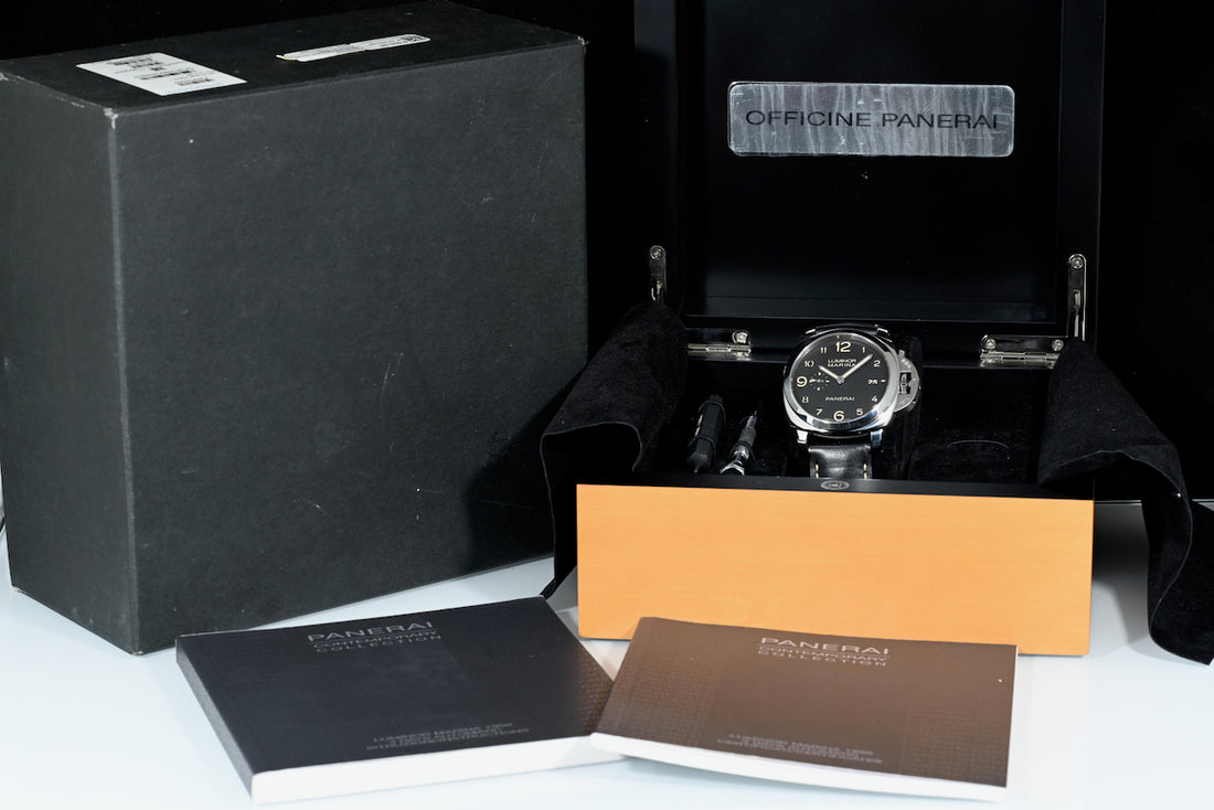 PANERAI | Luminor Marina 1950 3 Days Automatic, Dirty dial, 44 mm. Ref. PAM00359 Scatola e Garanzia, 2012