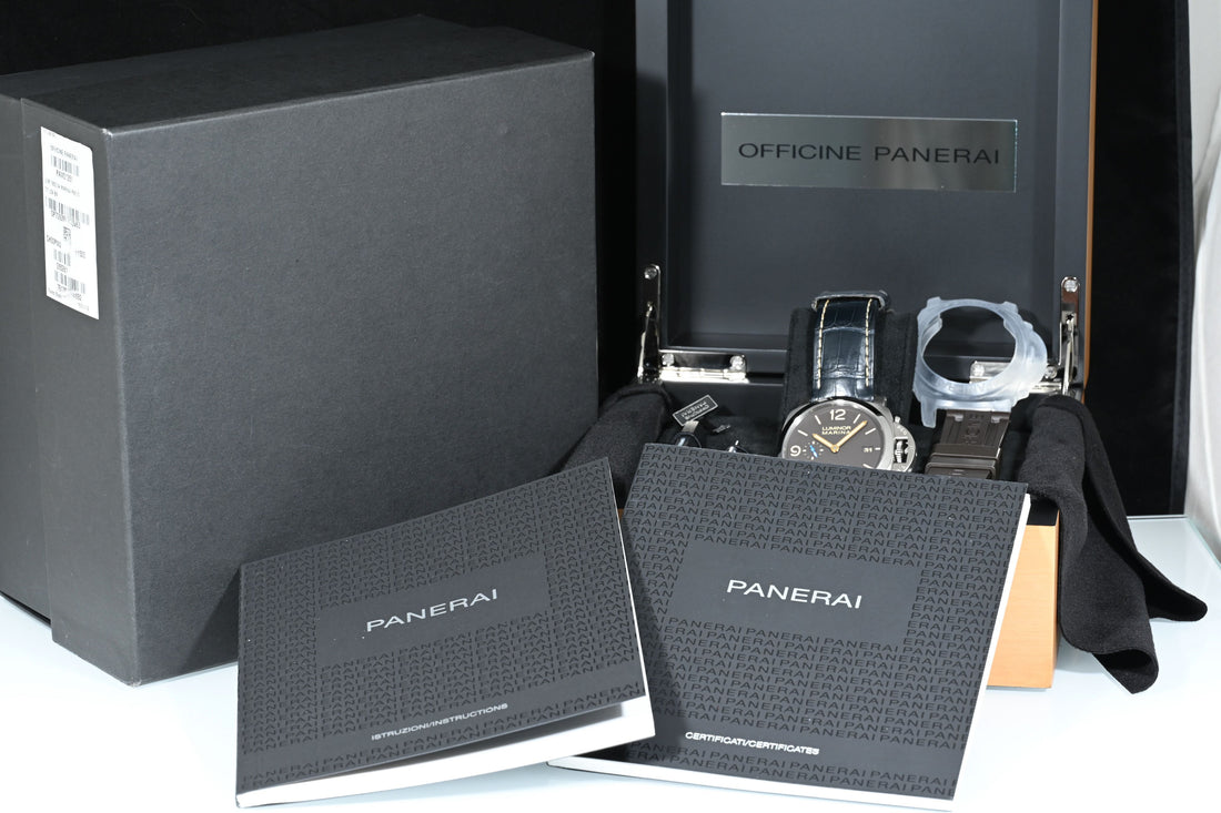 Panerai Luminor Marina 1950 3 Days Automatic Titanio 44 mm Brown Dial Ref. PAM01351 Box and Papers, 2019