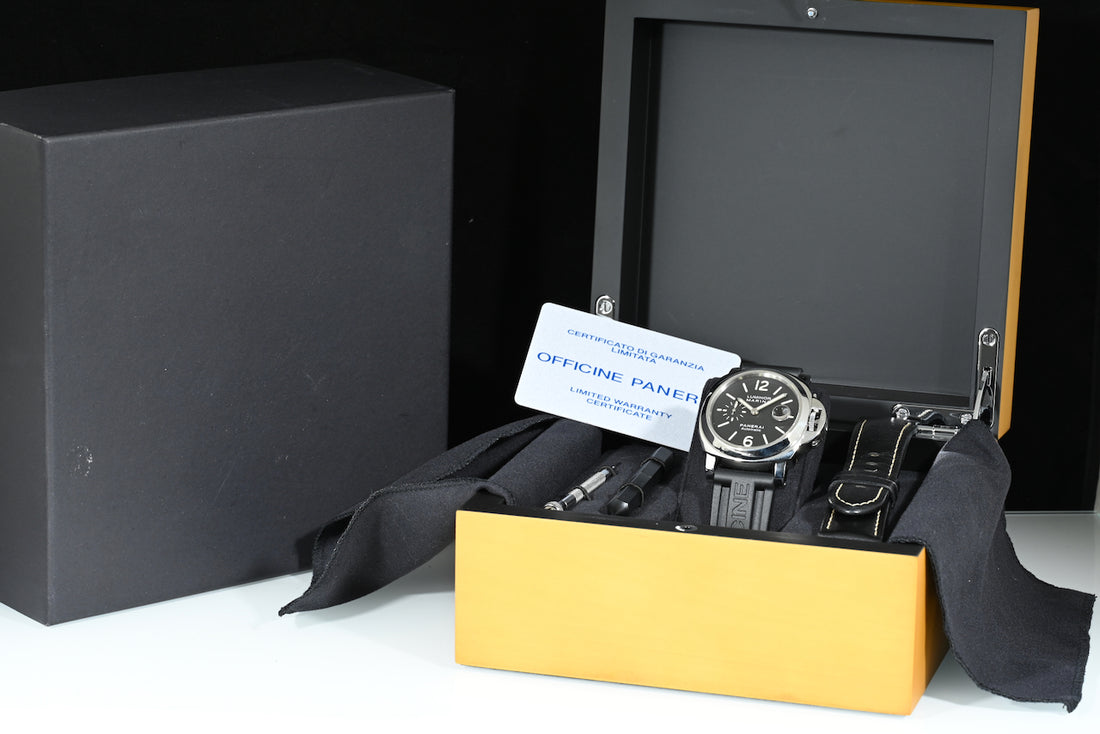 PANERAI | LUMINOR MARINA PAM00104 OP6693 Scatola e Garanzia Panerai 2015 Acciaio, 44 mm.