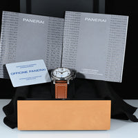 PANERAI | LUMINOR MARINA LOGO Bianco PAM00660 Acciaio, 44 mm. Manuale Scatola e Garanzia, 2016