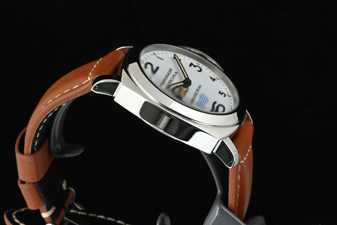 PANERAI | LUMINOR MARINA LOGO Bianco PAM00660 Acciaio, 44 mm. Manuale Scatola e Garanzia, 2016