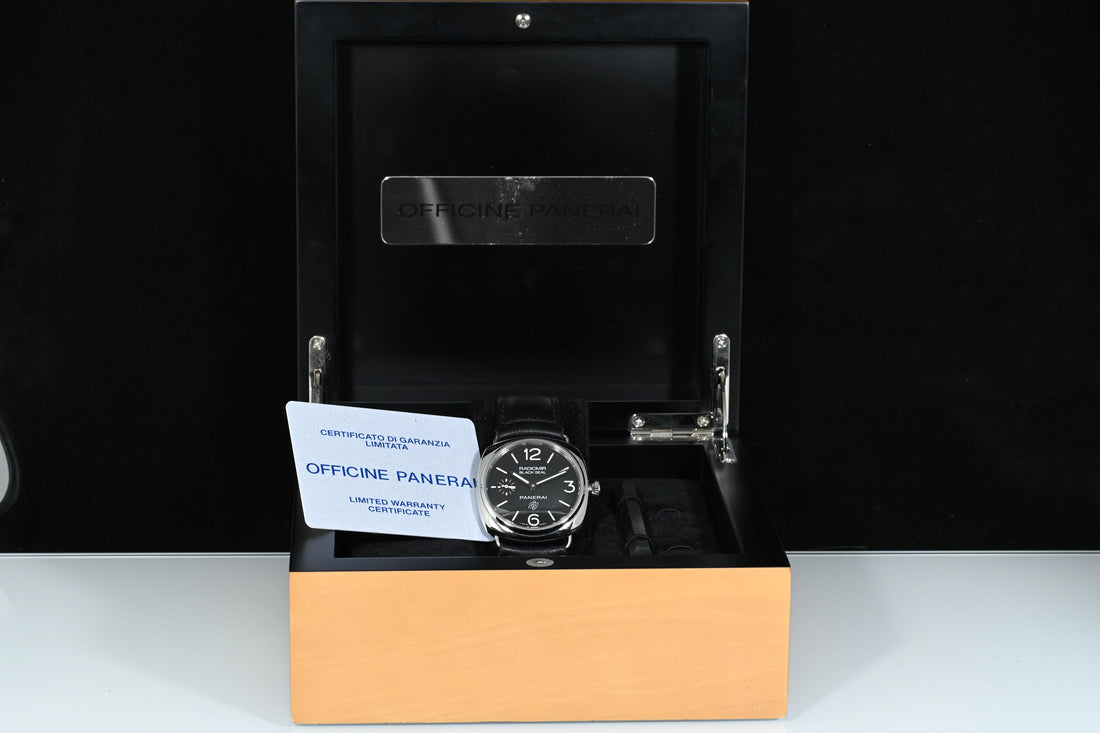 PANERAI | RADIOMIR BLACK SEAL LOGO Manual Steel 45 mm. PAM00380 Box and Papers, 2013