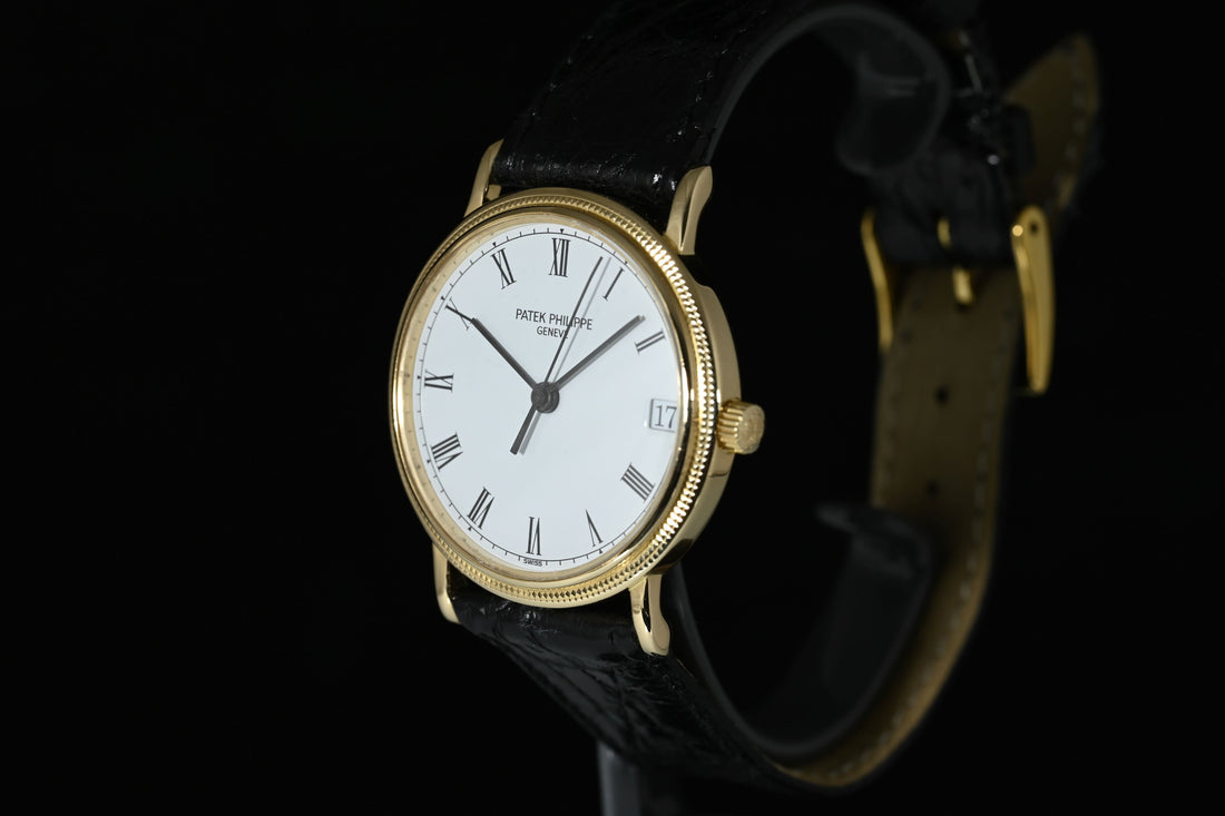 PATEK PHILIPPE | Calatrava Oro giallo 18 Kt.,  33 mm. Ref. 3802 Carica automatica Anni ‘90