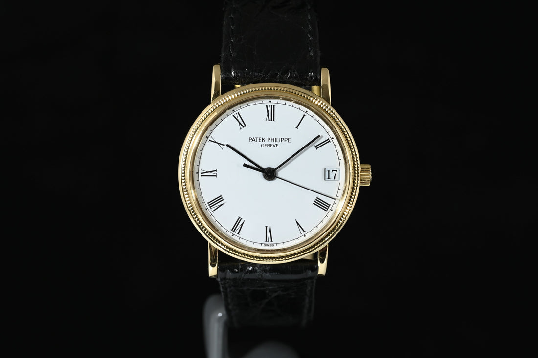 PATEK PHILIPPE | Calatrava Oro giallo 18 Kt.,  33 mm. Ref. 3802 Carica automatica Anni ‘90