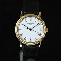 PATEK PHILIPPE | Calatrava Oro giallo 18 Kt.,  33 mm. Ref. 3802 Carica automatica Anni ‘90