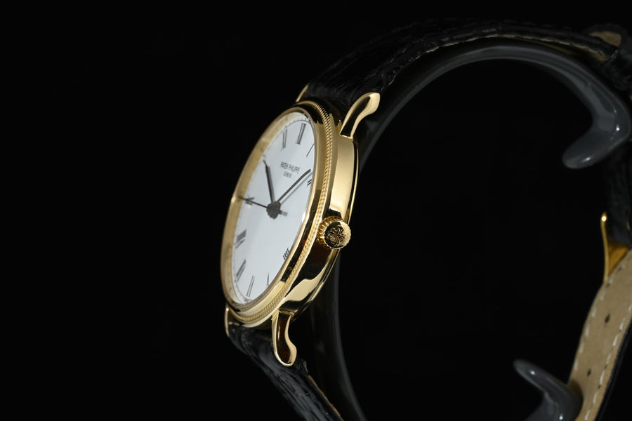 PATEK PHILIPPE | Calatrava Oro giallo 18 Kt.,  33 mm. Ref. 3802 Carica automatica Anni ‘90