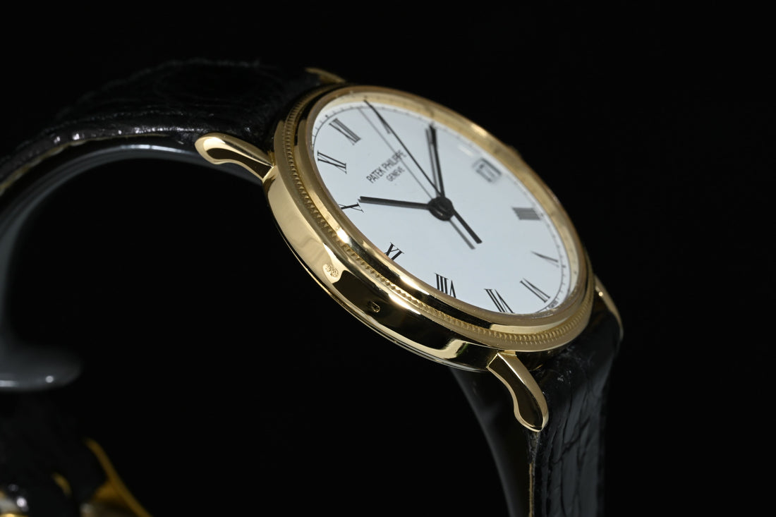 PATEK PHILIPPE | Calatrava Oro giallo 18 Kt.,  33 mm. Ref. 3802 Carica automatica Anni ‘90