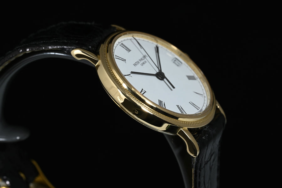 PATEK PHILIPPE | Calatrava Oro giallo 18 Kt.,  33 mm. Ref. 3802 Carica automatica Anni ‘90