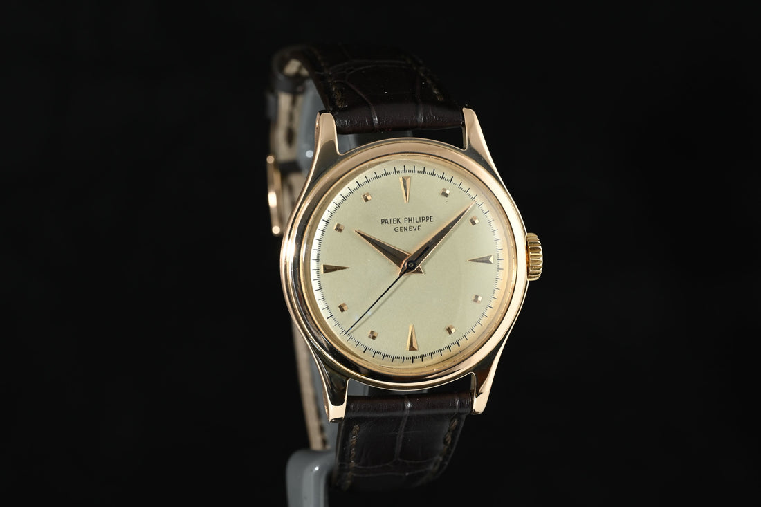 PATEK PHILIPPE | CALATRAVA 18 Kt. Rose Gold, 35 mm. Manual Winding Year 1953 Patek Box and Extract from Archive