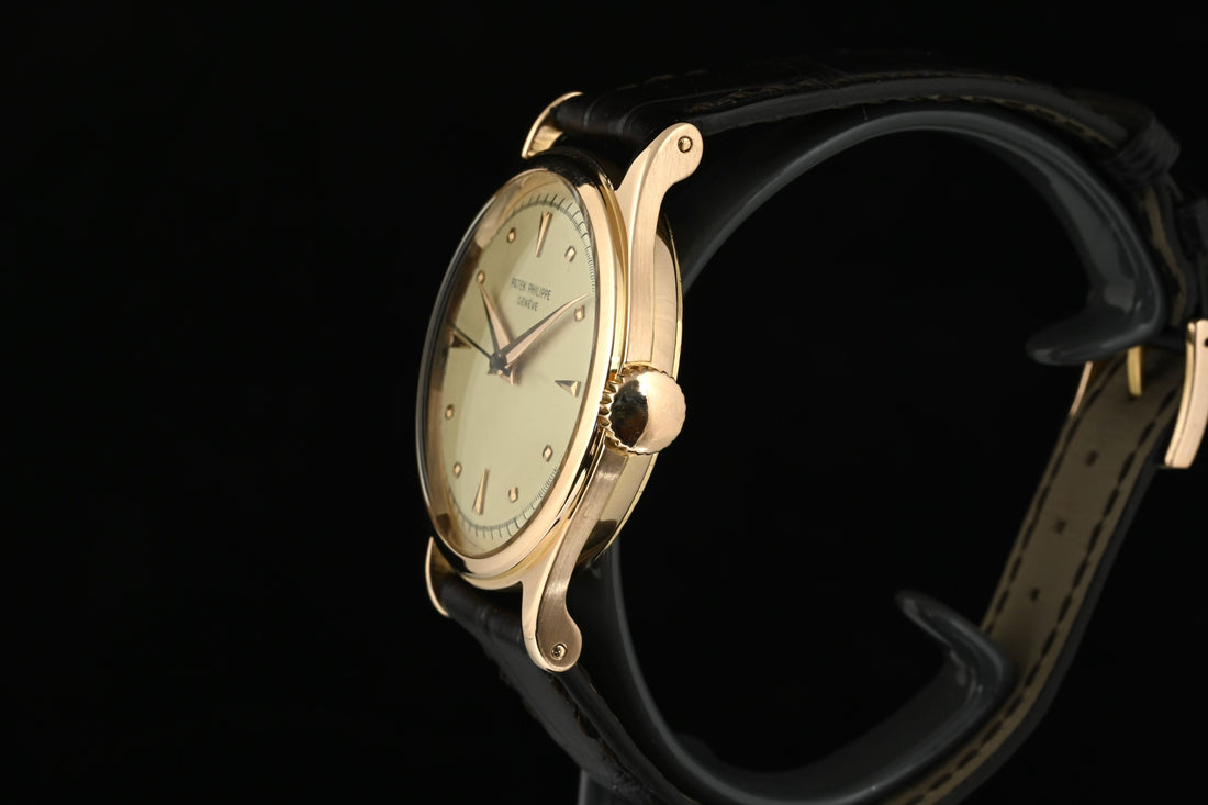 PATEK PHILIPPE | CALATRAVA 18 Kt. Rose Gold, 35 mm. Manual Winding Year 1953 Patek Box and Extract from Archive