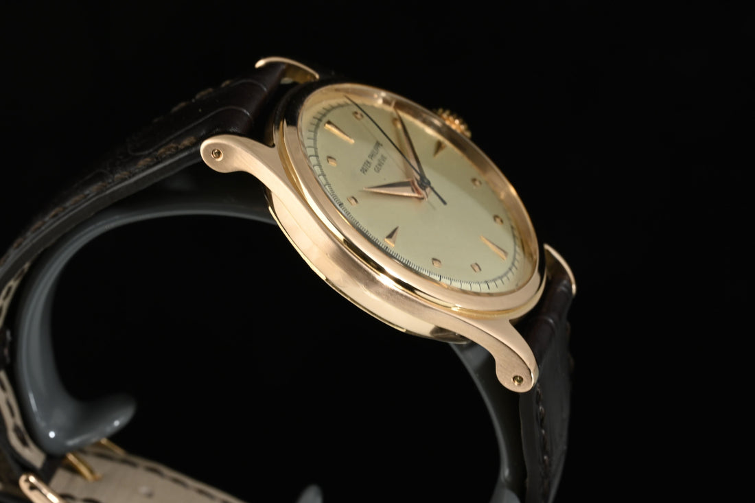 PATEK PHILIPPE | CALATRAVA 18 Kt. Rose Gold, 35 mm. Manual Winding Year 1953 Patek Box and Extract from Archive