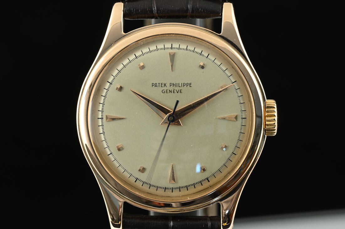 PATEK PHILIPPE | CALATRAVA 18 Kt. Rose Gold, 35 mm. Manual Winding Year 1953 Patek Box and Extract from Archive