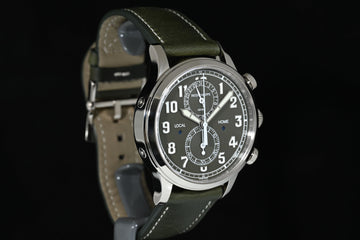 PATEK PHILIPPE | CALATRAVA PILOT TRAVEL TIME  FLYBACK Chronograph Khaki green dial Oro bianco Ref. 5924G Scatola e Garanzia Italia 2023